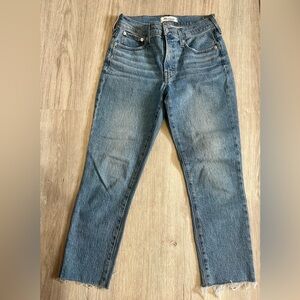 Madewell Perfect Vintage Jean Raw Hem